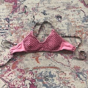 pink bikini top
